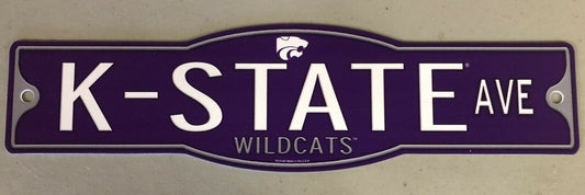 Kansas State Wildcats 4" x 17" Street Sign - K-State