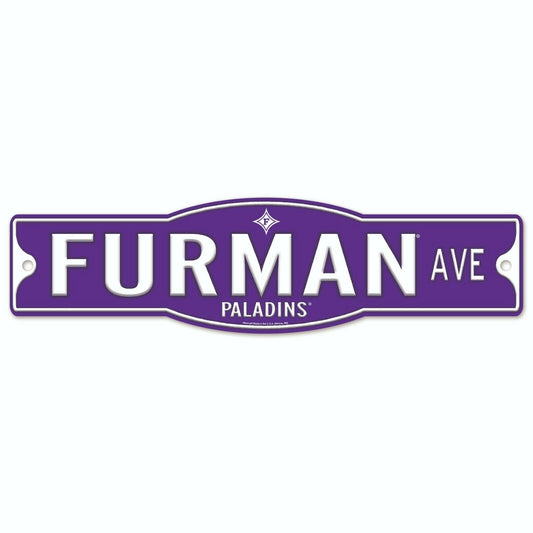 Furman Paladins 4" x 17" Street Sign NCAA