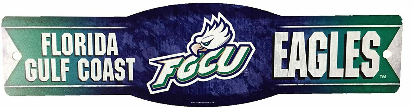 FGCU Eagles 4" x 17" Street Sign - Florida Gulf Coast University Eagles