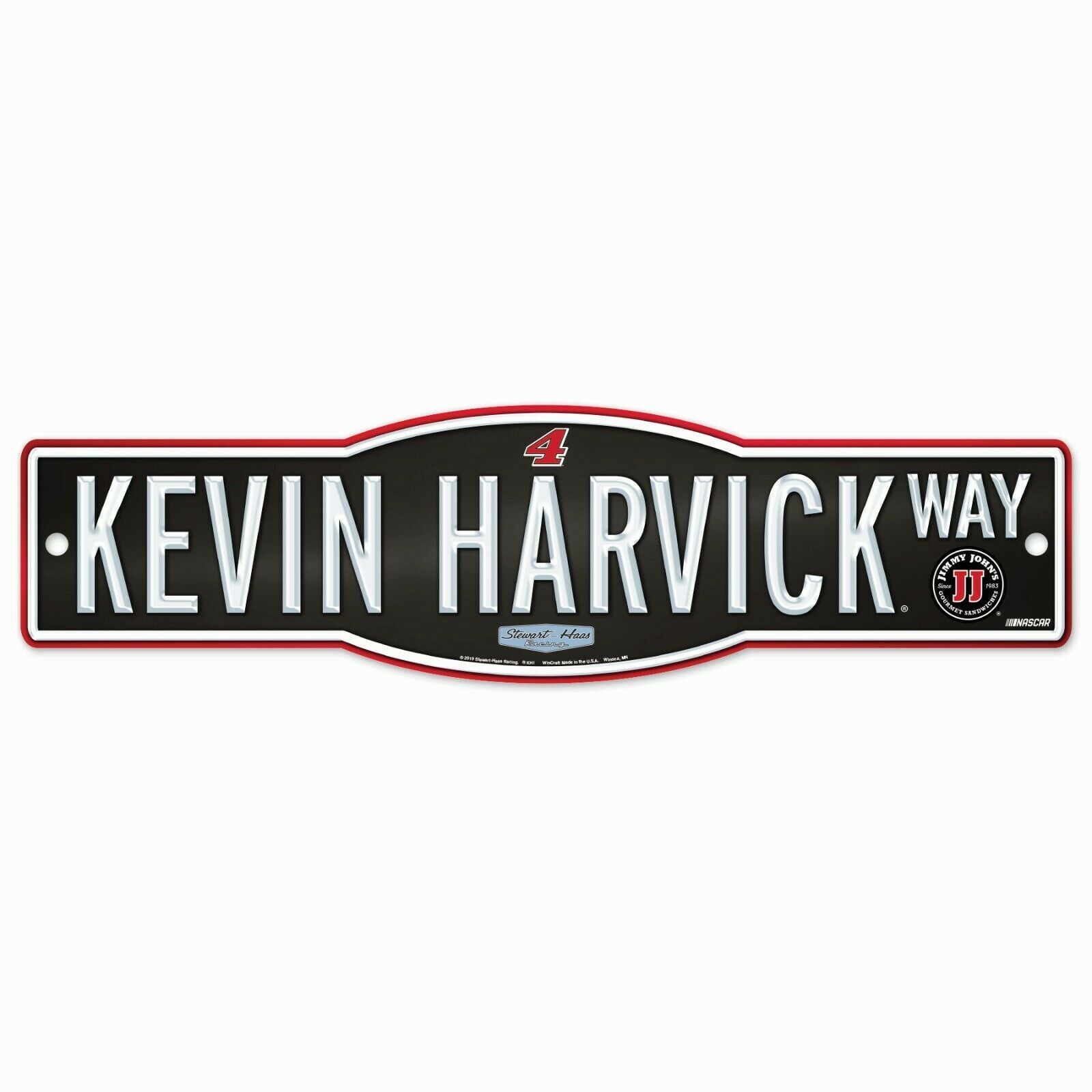 Wincraft Kevin Harvick 4" x 17" Street Sign NASCAR - JJ