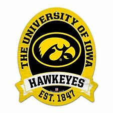 11X13 Iowa Hawkeyes Wood Street Sign