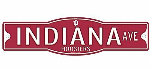 Indiana Hoosiers 4" x 17" Street Sign NCAA