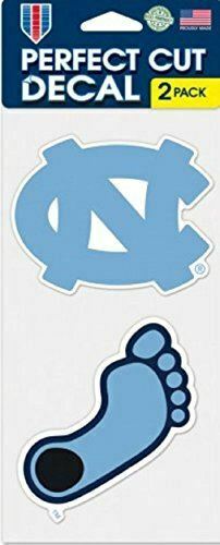 North Carolina Tar Heels Set of 2 Die Cut Decals