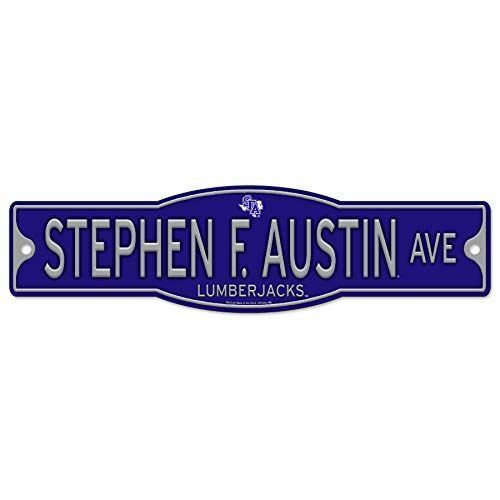 NCAA Stephen F. Austin Lumberjacks SFA Lumberjacks Plastic Street Sign 4" x 17"
