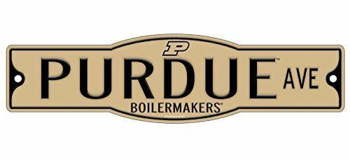 Purdue Boilermakers 4" x 17" Street Sign NCAA