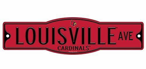 Louisville Cardinals 4" x 17" Street Sign NCAA