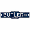 Butler Bulldogs 4&quot; x 17&quot; Plastic Street Sign NCAA