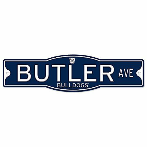 Butler Bulldogs 4" x 17" Plastic Street Sign NCAA