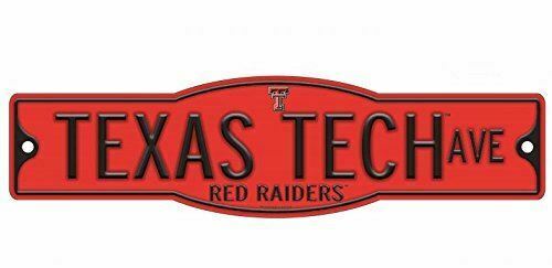 Texas Tech Red Raiders 4" x 17" Street Sign NCAA