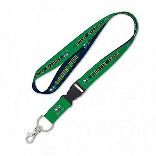 WinCraft NCAA Notre Dame 31213010 Lanyard with Detachable Buckle, 3/4"