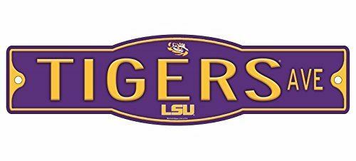 LSU Louisiana State University Tigers 4" x 17" Street Sign NCAA