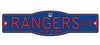 New York Rangers 4&quot; x 17&quot; Plastic Street Sign NHL