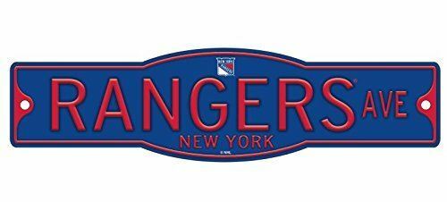 New York Rangers 4" x 17" Plastic Street Sign NHL