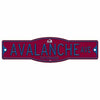 Colorado Avalanche 4&quot; x 17&quot; Plastic Street Sign NHL