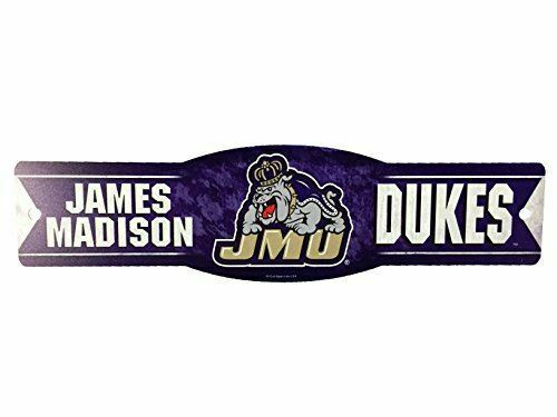 James Madison University JMU Dukes NCAA 4"x17" Plastic Street Sign