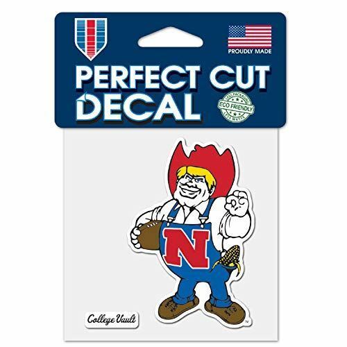 WinCraft Nebraska College Vault 4"x4" Perfect Cut Die Cut Decal