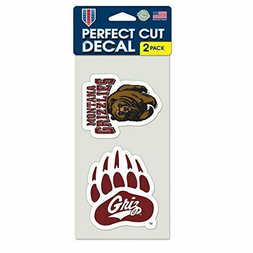 WinCraft NCAA University of Montana Perfect Cut Decal (Set of 2), 4" x 4"