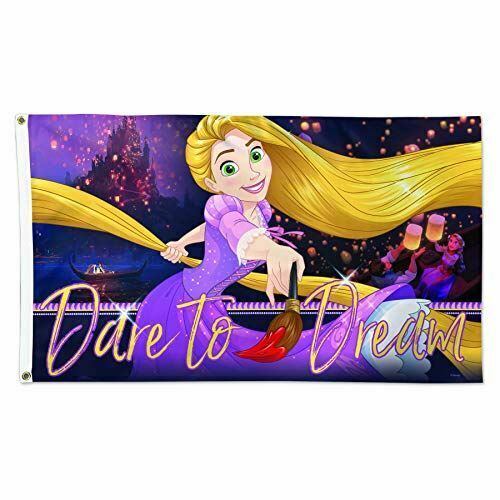 WinCraft Disney Disney Disney Rapunzel Dare to Dream Flag - Deluxe 3' X 5' Disne