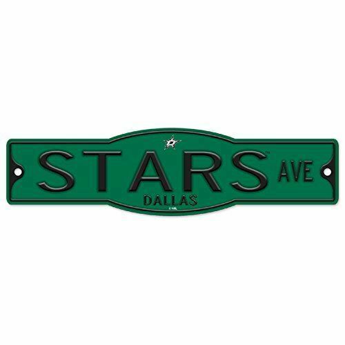 Dallas Stars 4" x 17" Plastic Street Sign NHL