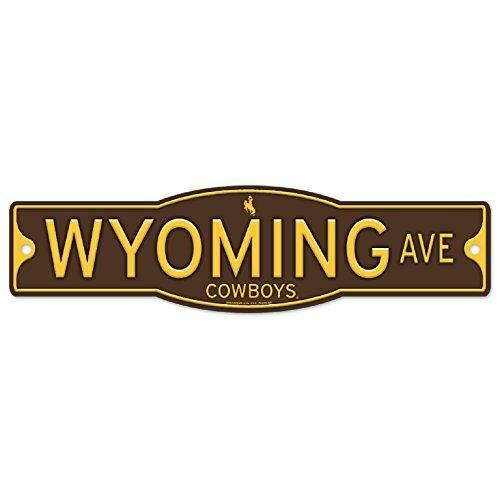 Wyoming Cowboys 4" x 17" Plastic Street Sign