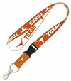 NCAA Texas Longhorns Lanyard with Detachable Buckle