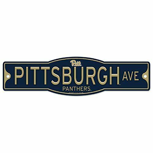 Pitt Pittsburgh Panthers 4" x 17" Plastic Street Sign