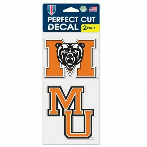 WinCraft Mercer Bears 4"x8" Die Cut Decal (Two - 4"x4" Decals) - Mercer Universi