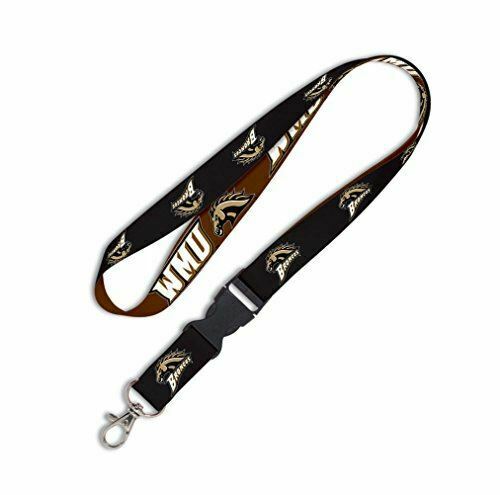 Wincraft NCAA Western Michigan Lanyard with Detachable Buckle, 3/4"