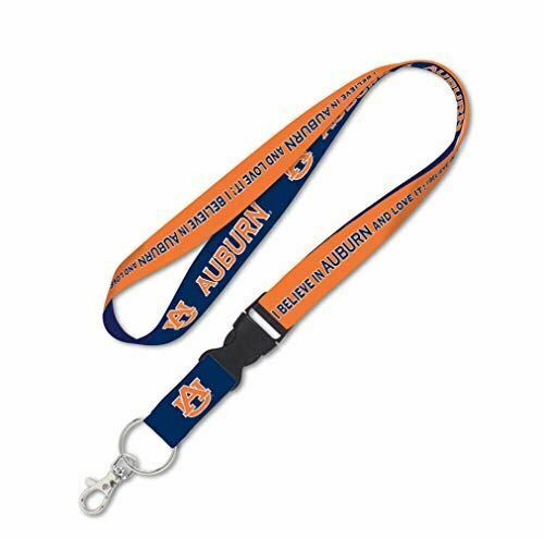 Wincraft NCAA Auburn University Lanyard with Detachable Buckle, 3/4"