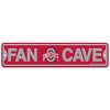 WinCraft Ohio State Buckeyes Plastic Fan Cave Sign 4&quot; x 17&quot; Street Sign NCAA