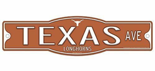 Texas Longhorns UT 4" x 17" Street Sign NCAA