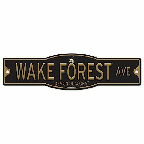 Wake Forest Demon Deacons 4" x 17" Plastic Street Sign NCAA