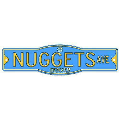 Denver Nuggets Basketball Plastic 4 x 17 Street Sign