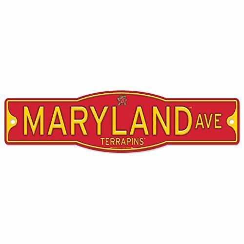 WinCraft Maryland Terrapins 4" x 17" Plastic Street Sign