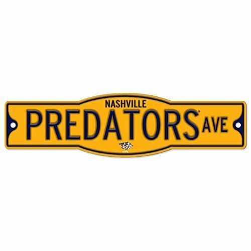 Nashville Predators NHL 4 x 17" Plastic Street Sign