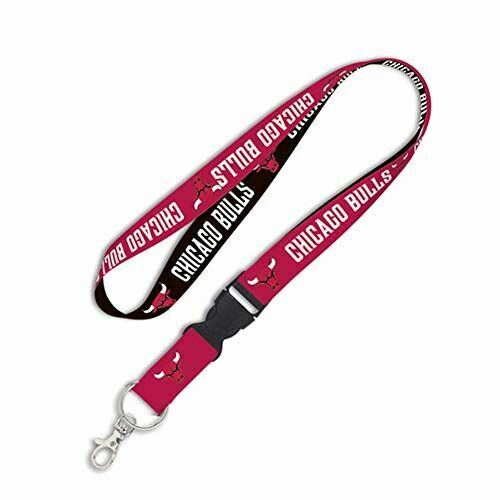 Wincraft NBA Chicago Bulls Lanyard with Detachable Buckle, 3/4"