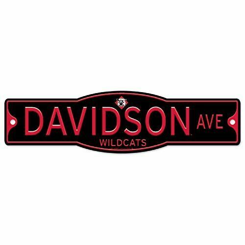 Davidson Wildcats 4" x 17" Plastic Street Sign NCAA