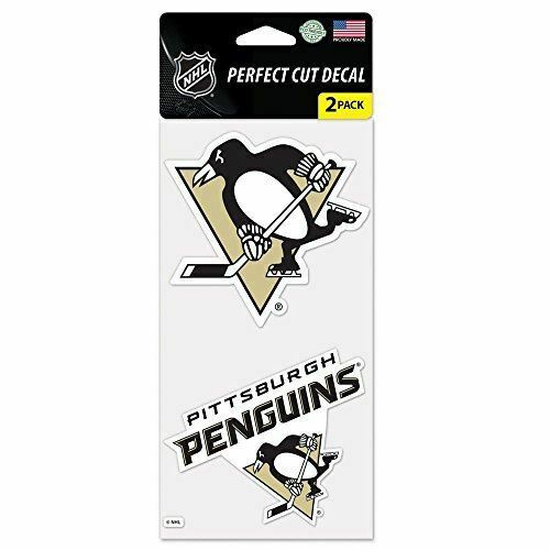WinCraft NHL Pittsburgh Penguins Perfect Cut Decal (Set of 2), 4" x 4"
