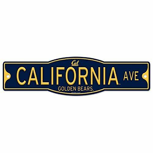 University of California Berkley Cal Golden Bears 4" x 17" Plastic Street Sign N