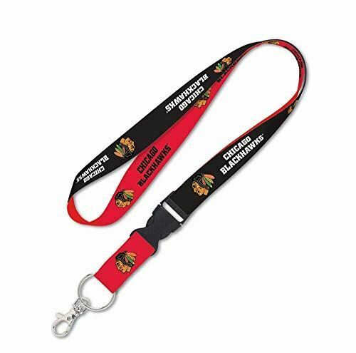 NHL Chicago Blackhawks Lanyard with Detachable Buckle, 1"