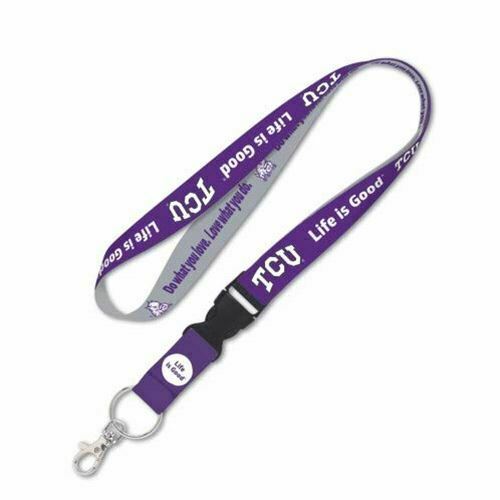 WinCraft Texas Christian Horned Frogs TCU Horned Frogs Lanyard with Detachable B