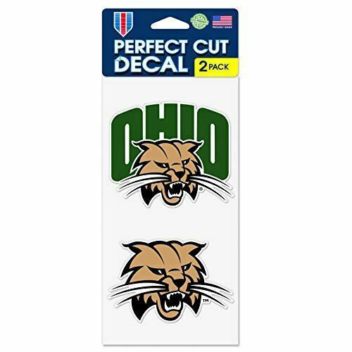 Winccraft Ohio Bobcats Ohio University Bobcats 4"x8" Die Cut Decal (Two - 4"x4"
