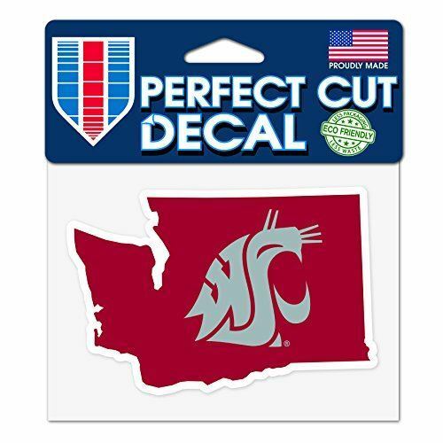 WinCraft Washington State Cougars 4"x5" Perfect Cut State Decal