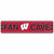 Wisconsin Badgers Plastic Fan Cave Sign 4" x 17" Street Sign NCAA