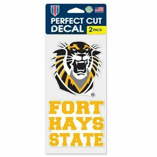 Wincraft Fort Hays State Tigers 4"x8" Die Cut Decal (Two - 4"x4" Decals)