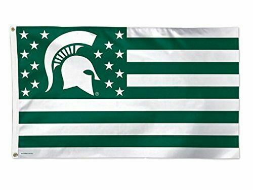 WinCraft Michigan State Spartans Stars & Stripes Deluxe Indoor Outdoor Flag