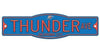 Oklahoma City Thunder Basketball Plastic 4 x 17 Street Sign