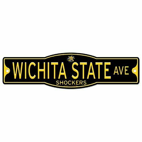Wichita State Shockers 4" x 17" Plastic Street Sign NCAA
