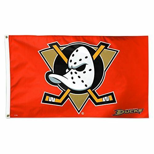 WinCraft Anaheim Ducks 3'x5' Flag - Mighty Ducks Throwback Flag - Orange