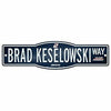 WinCraft Brad Keselowski # 2 Blue Street Sign 4&quot; x 17&quot; - NASCAR